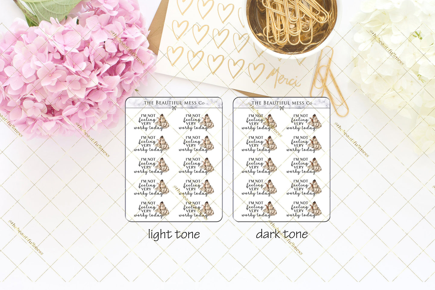 Lazy Day Not Feeling Worky Stickers