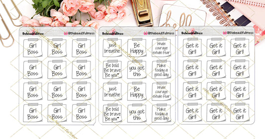Inspirational Sticky Notes Stickers