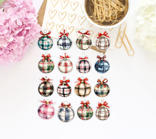 Christmas Bulbs Sticker/die cut