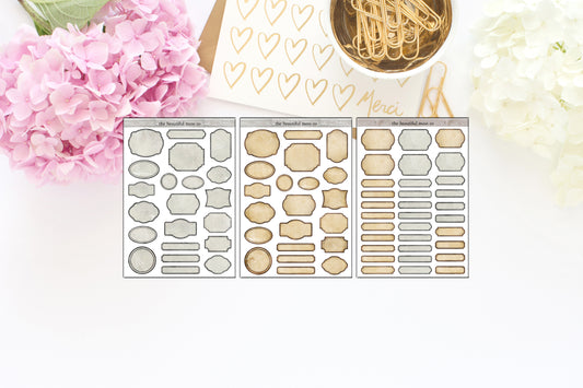 Decorative Shaped Boxes Deco Stickers