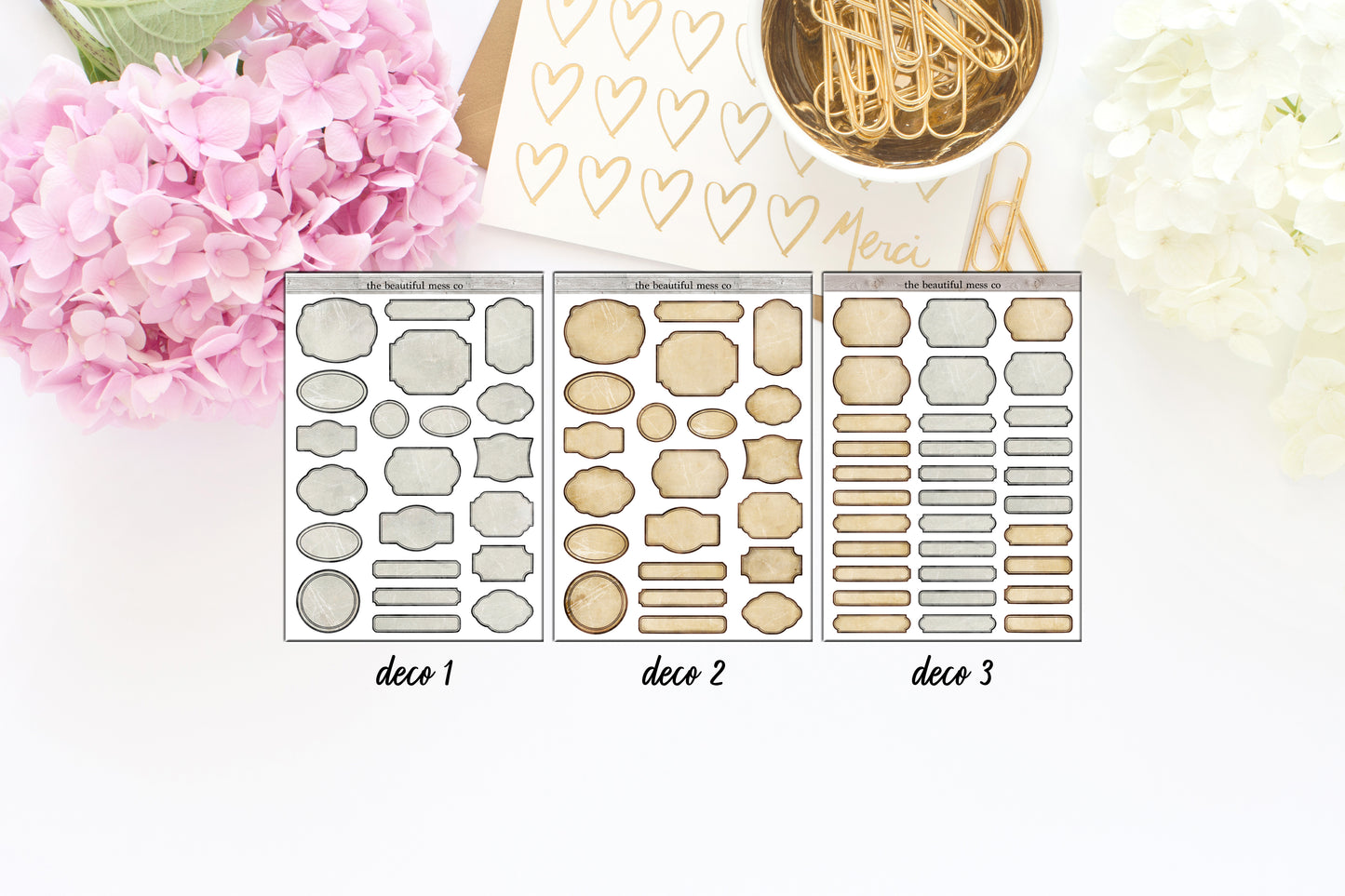 Decorative Shaped Boxes Deco Stickers