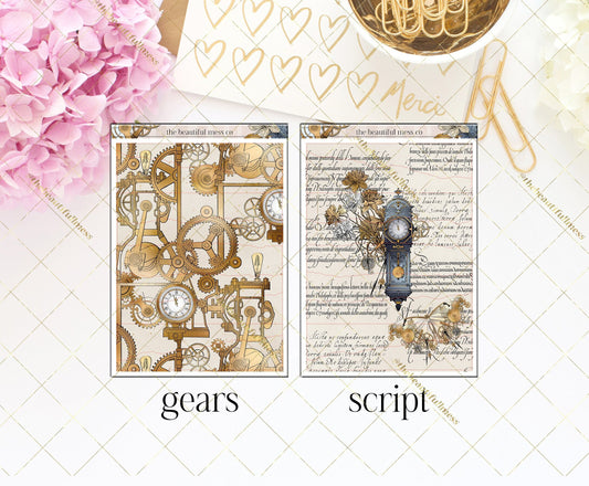 Vintage Industry Washi Stickers