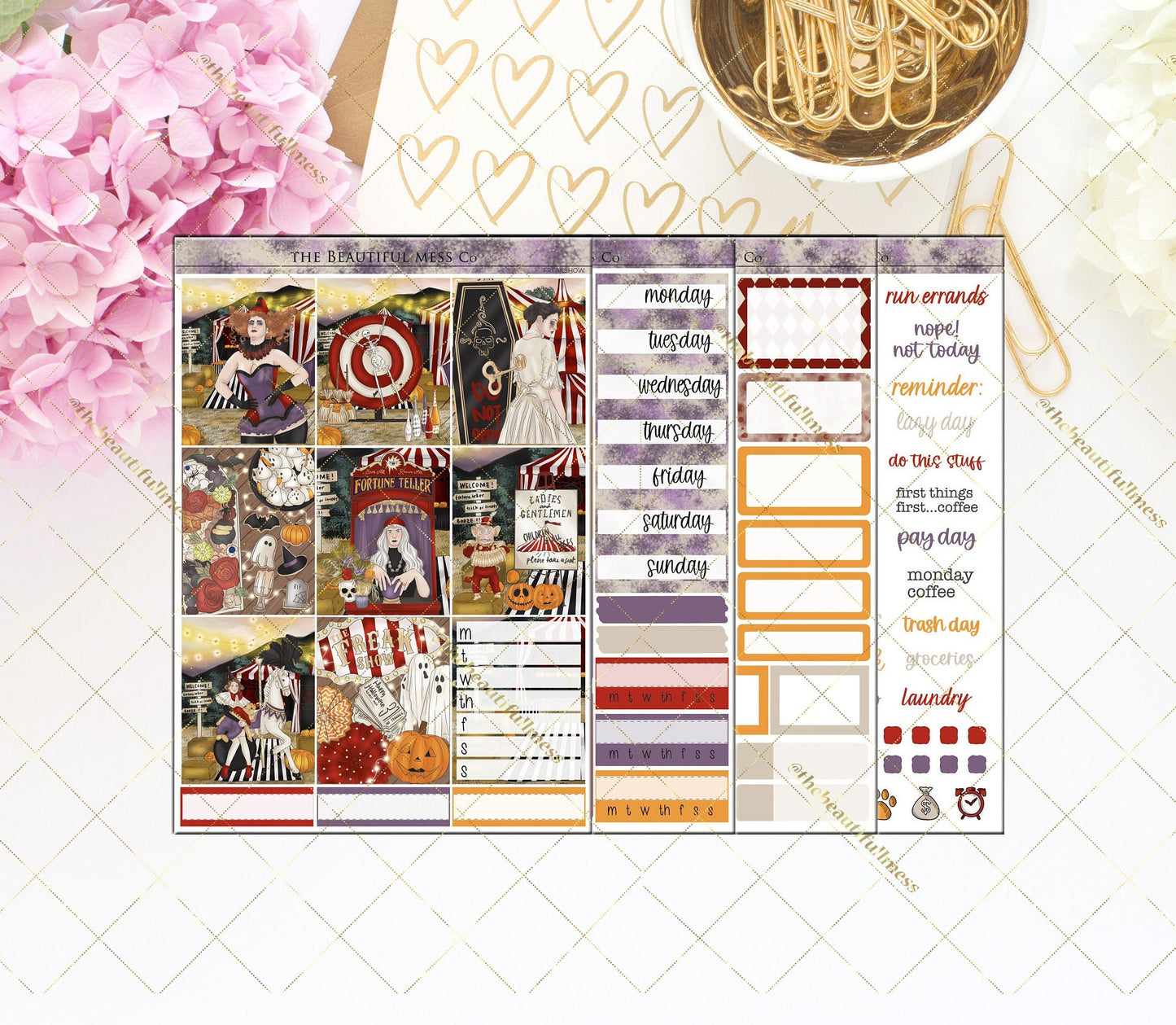 Freakshow Planner Stickers