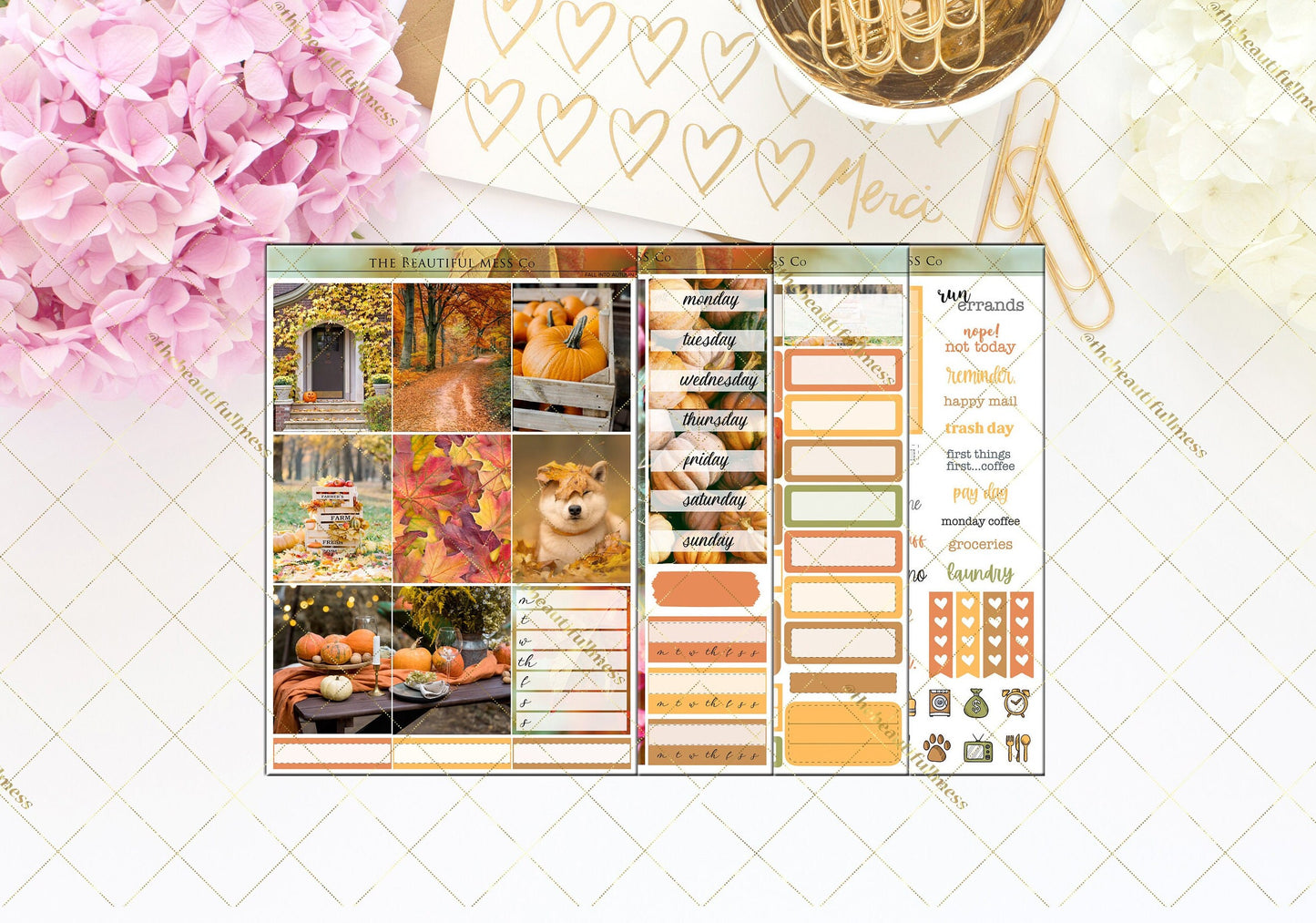 Fall into Autumn Planner Stickers