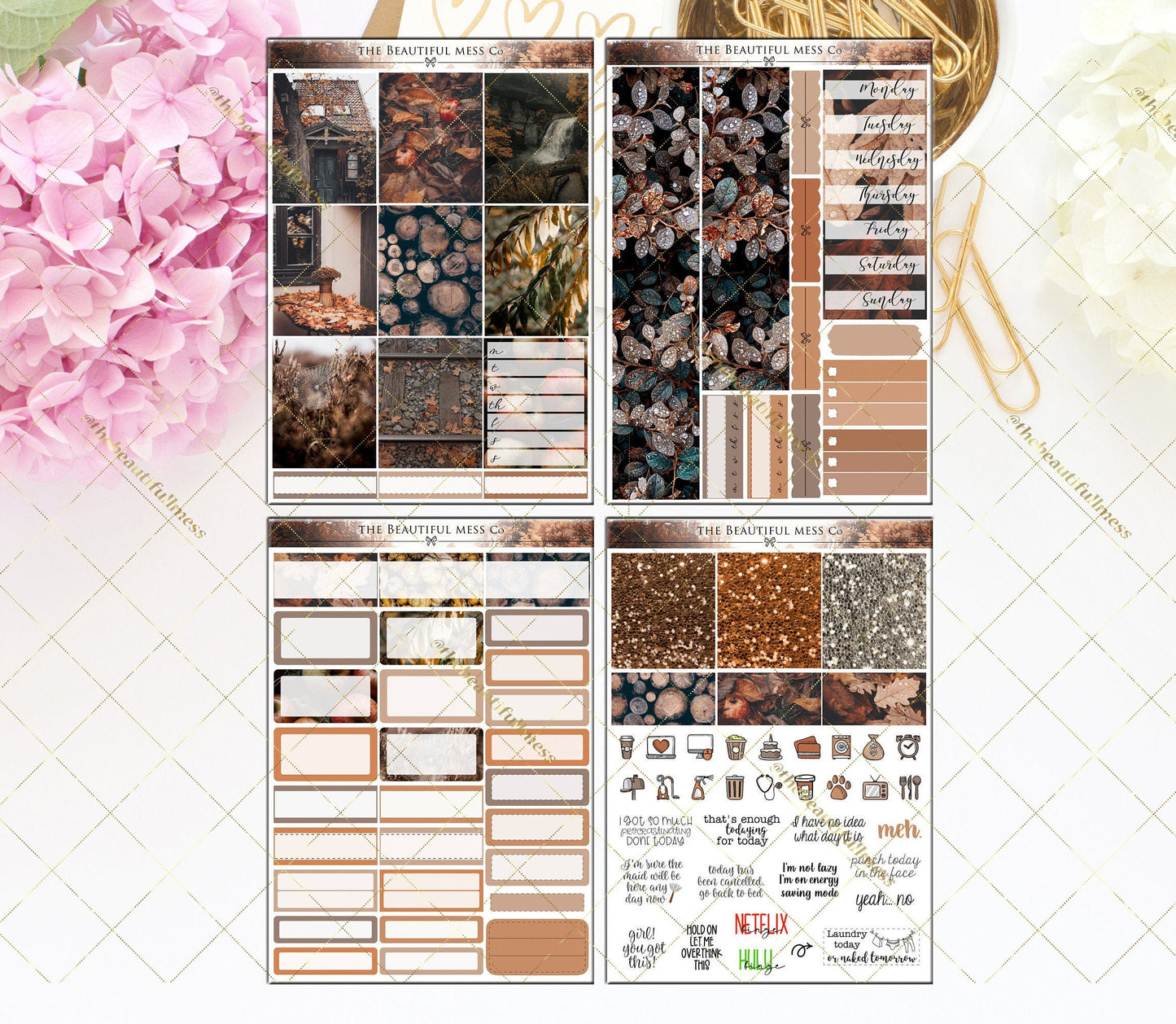 Autumn Life Planner Weekly Kit