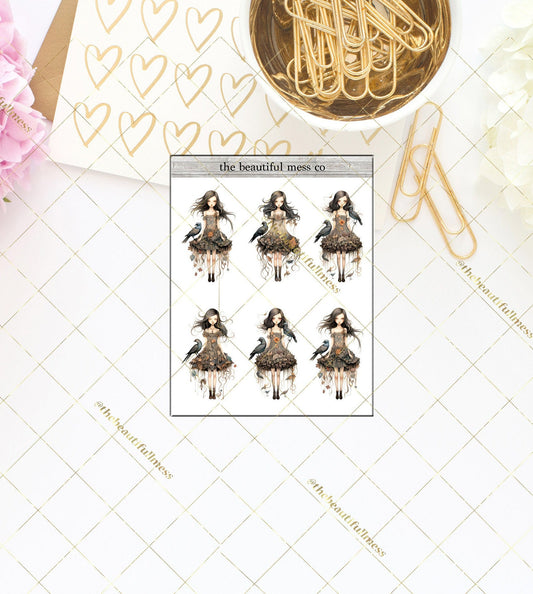 Raven Girls Deco Stickers