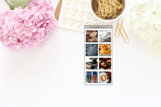 Fall Halloween Photo Deco Boxes Journaling Sheet