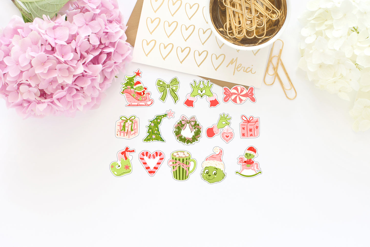 Green Guy Christmas Sticker/die cut