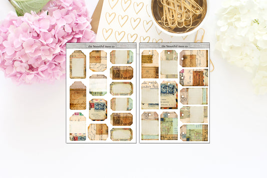 Large Tags Deco Stickers