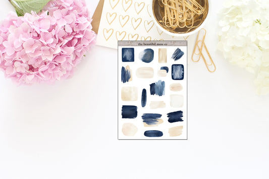 Second Summer Swatches Journaling Stickers