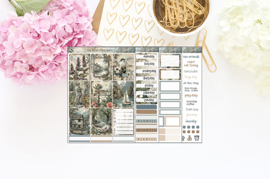 Vintage Weekly Planner Stickers