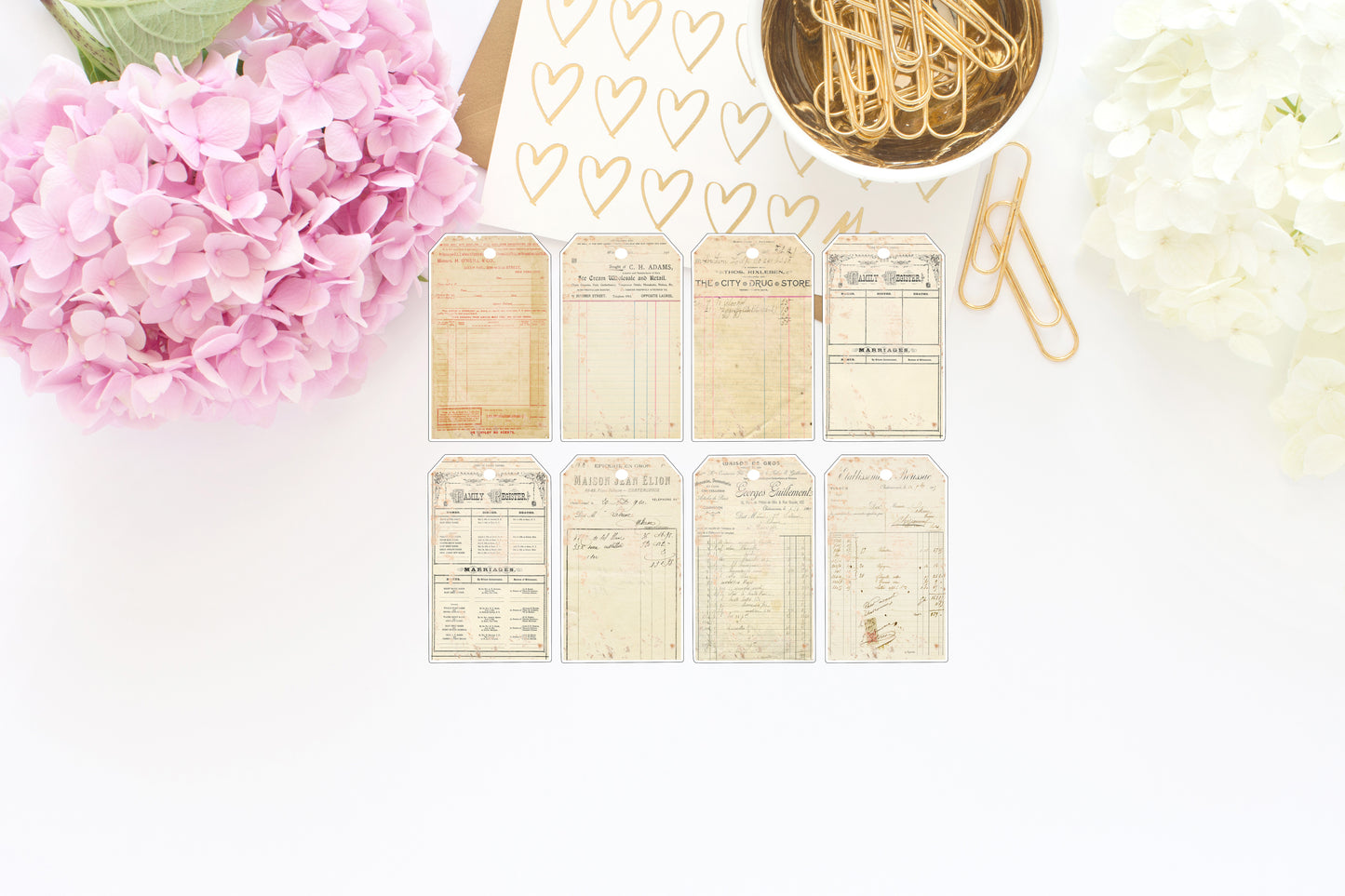 Vintage Journaling Tags Sticker/die cut