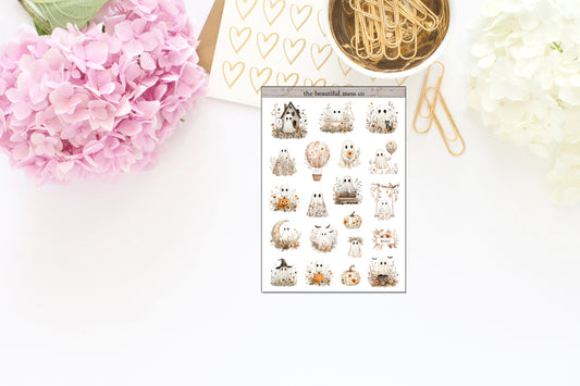 Vintage Fall Ghosts Deco